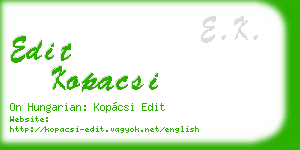 edit kopacsi business card