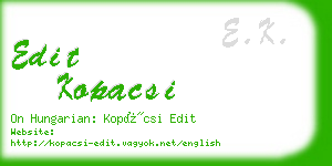 edit kopacsi business card
